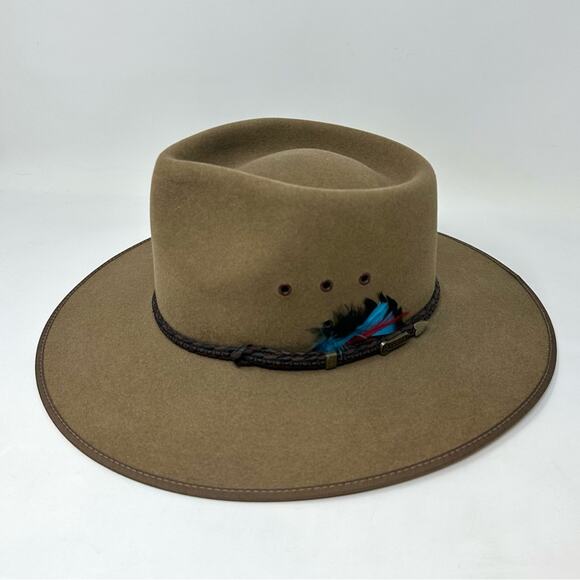 Akubra Australia Cattleman Hat SZ 54 cm Small Pure Fur Felt Western Southwestern - Picture 5 of 15